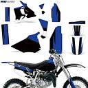 【中古】【輸入品・未使用】卸売デカール MX ダートバイク グラフィックキット ステッカー デカール Honda CR80 1996-2002対応 - ミッドナイトレース(2)