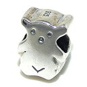 【中古】【輸入品・未使用】ソリッド925スターリングシルバー" Two Sided Teddy Bear"チャームビーズ