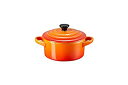 【中古】【輸入品・未使用】Le Creuset 71901100900100 ストーンウェア 小柄 丸型キャセロール 0,2 L-火山 赤い炎