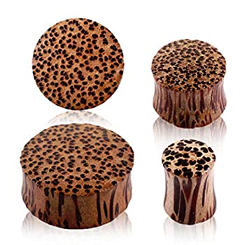 【中古】【輸入品・未使用】Covet Jewelry ソリッドココナッツウッドサドルイヤープラグ