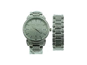 【中古】【輸入品・未使用】Captain Bling Iced Out Watches、プレミアム品質、with Icedブレスレットセット# 11?RHD
