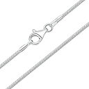 【中古】【輸入品・未使用】DTPsilver 925スターリングシルバー 極薄スネークチェーン/ネックレス - スプリングリングまたはロブスタークラスプ - 幅...