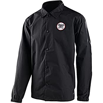 【中古】【輸入品・未使用】Troy Lee Designs 40th Piston Bone Water Resistant Long Sleeve Windbreaker Zip Up Casual Jacket Adult (LG, Black)