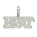 【中古】【輸入品・未使用】Iceカラット925スターリングシルバーBratペンダントチャームネックレスTalking Fineジュエリーギフトセットレディースハ...
