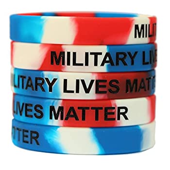 【中古】【輸入品・未使用】One Hundred Military Lives Matter リストバンド