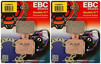 【中古】【輸入品・未使用】EBC ダブルH 焼結メタルブレーキパッド FA266HH (2パック - 2ローターに十分)