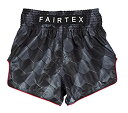 【中古】【輸入品・未使用】Fairtex スリムカット ムエタイ ボクシングショーツ - BS1901 (ステルス - ブラック S)