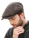 【中古】【輸入品・未使用】Mucros Weavers ブラウンケリーフラットキャップ - Skellig Gift Store US サイズ: X-Large...