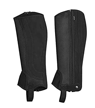 【中古】【輸入品・未使用】(X-Large, Black) - Dublin Easy Care Mesh II Half Chaps