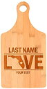 【中古】【輸入品・未使用】カスタムNewlywedsギフトLast Name State Pride Personalized竹カッティングボード Paddle...