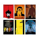 【中古】【輸入品・未使用】Quentin Tarantino Minimalist Poster Set 6 Movies The Hateful Eight Django Unchained Kill Bill Pulp Fiction Death Proof Reservoir Dogs C