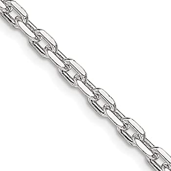 【中古】【輸入品・未使用】925スターリングシルバー 3.25mm ベベルオーバルリンクケーブルチェーンネックレス 16インチ ペンダントチャーム ファンシーファインジュエリー