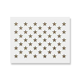 【中古】【輸入品・未使用】50星ステンシル - 再利用可能なステンシル ペイント用 - DIYアメリカ国旗クラフトと装飾を作成