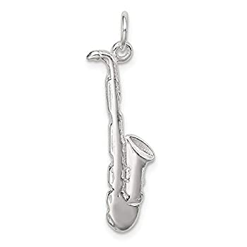 【中古】【輸入品・未使用】FB Jewels ソリッド925スターリングシルバーサクソフォンチャーム