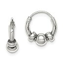 【中古】【輸入品・未使用】FB Jewels スターリングシルバー フープピアス
