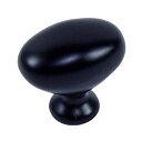 【中古】【輸入品・未使用】Century マットブラック 1-5/16 x 7/8インチ オーバルキャビネットノブ