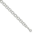 【中古】【輸入品・未使用】Iceカラット925スターリングシルバー10インチリンクアンクレット足首ビーチチェーンブレスレットケーブルFineジュエリーギフトセッ...