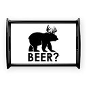 【中古】【輸入品・未使用】Small Serving Tray Deer Plus Bear Equalsビール。