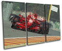 【中古】【輸入品・未使用】Bold Bloc Design - Formula One Racing Car Red Sports 60x40cm トレブルキャンバスアートプリントボックス 額入りピクチャーウォールハンギン