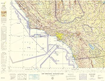 【中古】【輸入品・未使用】地図 トポマップ - モハーヴェ砂漠 ネバダ州 カリフォルニア シート - USAF 1961-23.00 x 30.04 - マットキャンバス