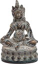 【中古】【輸入品・未使用】エキゾチックインディアチベット仏教Kubera Jewel and Nakula (Mongoose)???真鍮像???カラースーパーアンティークカラー