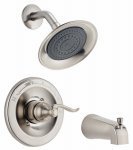 【中古】【輸入品・未使用】Delta 144996c-bn Single Handle Tub & Shower Faucet, Brushed Nickel(3)