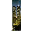 【中古】【輸入品・未使用】Woolworth Buildingから見るタワー、キャンバスウォールアートプリント、ニューヨークシティアートワーク