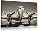【中古】【輸入品・未使用】ヴィンテージシルバー飛行機Aeroplaneキャンバス壁アート画像印刷 A0 91x61cm (36x24in) 0615517261...