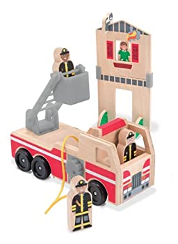 šۡ͢ʡ̤ѡMelissa &Doug Whittle World Fire Rescue Play Set