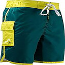 【中古】【輸入品・未使用】(XX-Large, Green/Yellow) - TYR Bulldog Sport Competitor Board Short...
