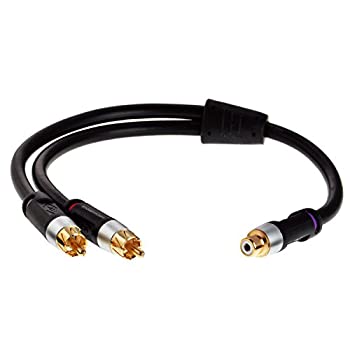 【中古】【輸入品 未使用】Mediabridge ULTRA Series RCA Y-Adapter (12 Inches) - 1-Female to 2-Male for Digital Audio or Subwoofer - (Part CYA-2M1F-P )