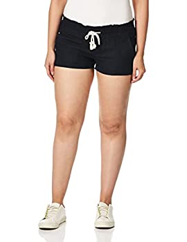 【中古】【輸入品・未使用】Roxy Junior's Oceanside Short Elastic Waist Non Denim Shorts, True Black, Medium