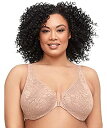 【中古】【輸入品・未使用】Glamorise レディース フルフィギュア プラスサイズ ワンダーワイヤー フロントクローズ ストレッチレースブラ #9245 U...