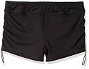 【中古】【輸入品・未使用】(Small, Black) - TYR Women's Solid Della Boyshorts