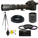 【中古】【輸入品 未使用】プロフェッショナルHD 500-1000MM 望遠鏡 望遠レンズ NIKON D3000 D3100 D3200 D3300 D3400 D5000 D5100 D5200 D5300 D5400 D5500 D5600 D40 D60