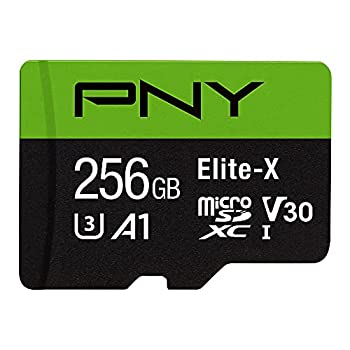 PNY Elite-X microSD 256GB、U3、V30、A1、クラス10、100