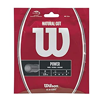 【中古】【輸入品・未使用】Wilson Natural Gut Power 17ゲージ テニスラケットストリングセット 4パック (ご注文ごとに4セット) ? 快適さとコントロールに最適