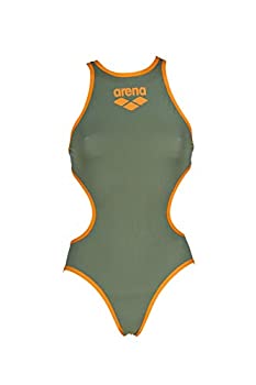 【中古】【輸入品・未使用】ARENA The One Big Logo MaxLife One Piece Swimsuit, Army - Tangerine, 26