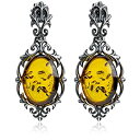【中古】【輸入品・未使用】Ian and Valery.Co アンバースターリングシルバー ドロップイヤリング