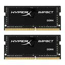 【中古】【輸入品・未使用】キングストン Kingston ノート用 オーバークロック PCメモリ DDR4-2133(PC4-17000) 8GBx2枚 HyperX Impact CL13 Non-ECC SODIMM HX421S13IBK2/16