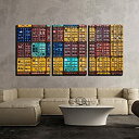 【中古】【輸入品・未使用】wall26 キャンバスウォールアート 3枚組 輸出容器 モダンホームアート 枠張り済み すぐに掛けられる 16インチx24インチx3...