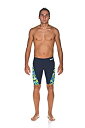 【中古】【輸入品・未使用】ARENA Men's Shattered Glass MaxLife Panel Jammer Swimsuit, Navy-Gre...