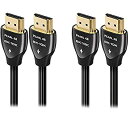 【中古】【輸入品・未使用】AudioQuest Pearl 8K-10K 48Gbps 1.5m (5フィート) HDMIケーブル (2個パック)