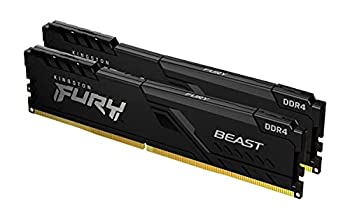 【中古】【輸入品・未使用】キングストン Kingston FURY デスクトップPC用メモリ DDR4 2666MHz 16GBx2枚 Kingston FURY Beast ビースト CL16 KF426C16BBK2/32 永久保証
