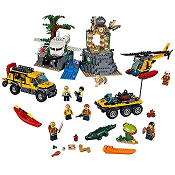 【中古】【輸入品 未使用】(レゴシティ) LEGO City ジャングル探検家 ジャングル探検サイト 60161 組み立てキット 813ピース