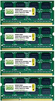 šۡ͢ʡ̤ѡ64GB (4x16GB) DDR3-1600MHz PC3-12800 2Rx8 SODIMM Laptop Memory
