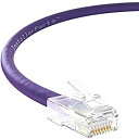 InstallerParts イーサネットケーブル CAT6ケーブル UTP ブーツなし 25フィート パープル プロフェッショナルシリーズ 10ギガビット/秒ネットワ