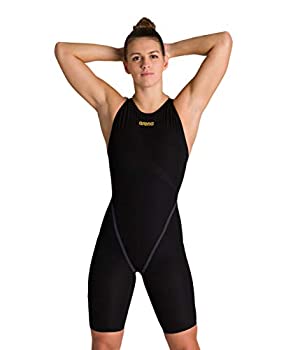 【中古】【輸入品・未使用】Arena Women's Powerskin Carbon Core FX Open Back Racing Swimsuit, Black/Gold, 30