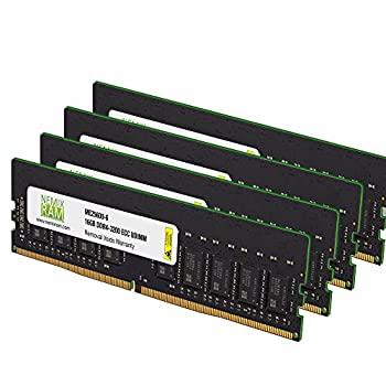 【中古】【輸入品・未使用】NEMIX RAM 64GB Kit 4x16GB DDR4-3200 PC4-25600 ECC UDIMM 2Rx8 メモリ サーバー/ワークステーション用 by NEMIX RAM
