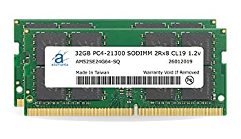 šۡ͢ʡ̤ѡAdamanta 64GB (2x32GB) MSI GF63 GF65 GL65 GE75 GF75 GT76 GS75 GP75  쥪ѡ 쥤 ƥ륹  DT DDR4 2666MHz PC4-21300